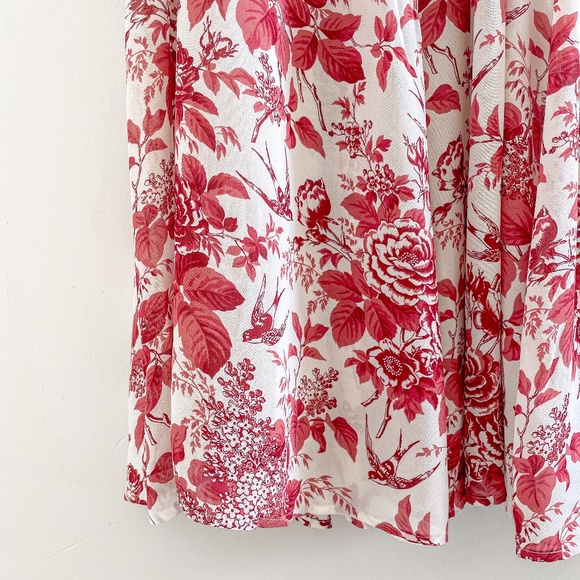 Reformation Violet Toile De Jouy Midi Dress 2 NWOT - Picture 9 of 11